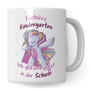 Scolarisation Tasse de licorne, Cadeaux Accueil Jeunes filles, rentrée scolaire Début de l’école École primaire Teetasse, écolière idée cadeau