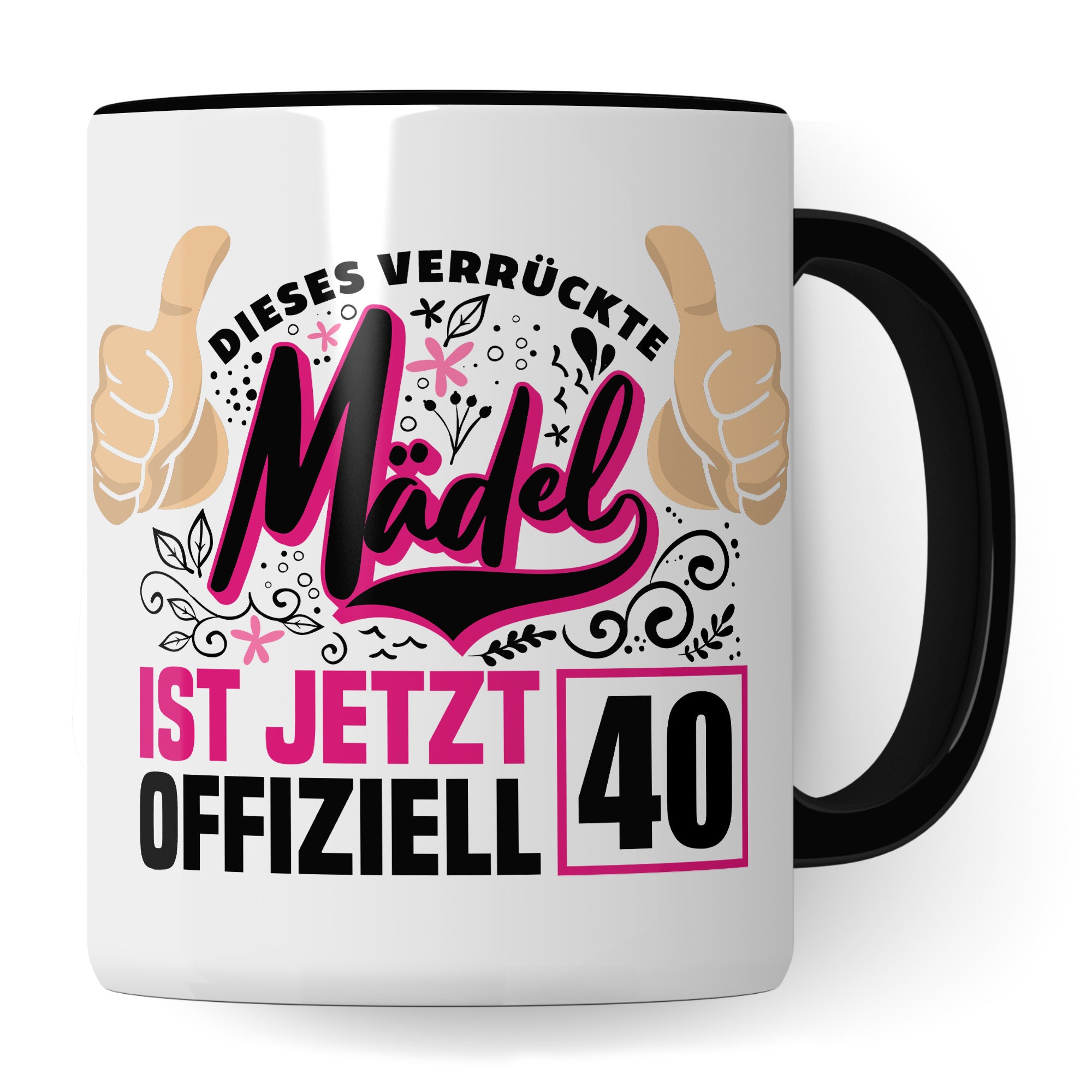 40. Geburtstag Geschenk – Emaille Tasse Mit Personalisiertem Spruch, Robust & Stylisch, 300 Ml