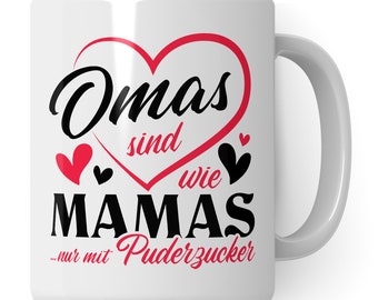 Oma-Tasse „Andere Omas – Du“ – Spülmaschinenfest, 330 Ml, Weiß/rot