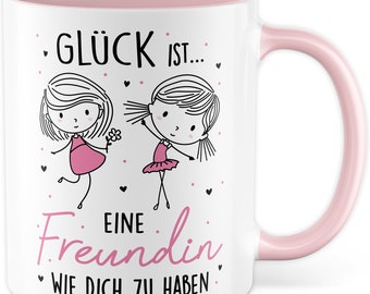 Mug copine, cadeau le bonheur c'est d'avoir un ami comme toi, mug à café amitié copines collègue, meilleur ami BFF