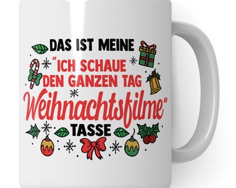 Taza de Navidad Películas de Navidad Taza de café taza de té Navidad taza de vino caliente Idea de regalo Feliz Navidad taza de café de invierno