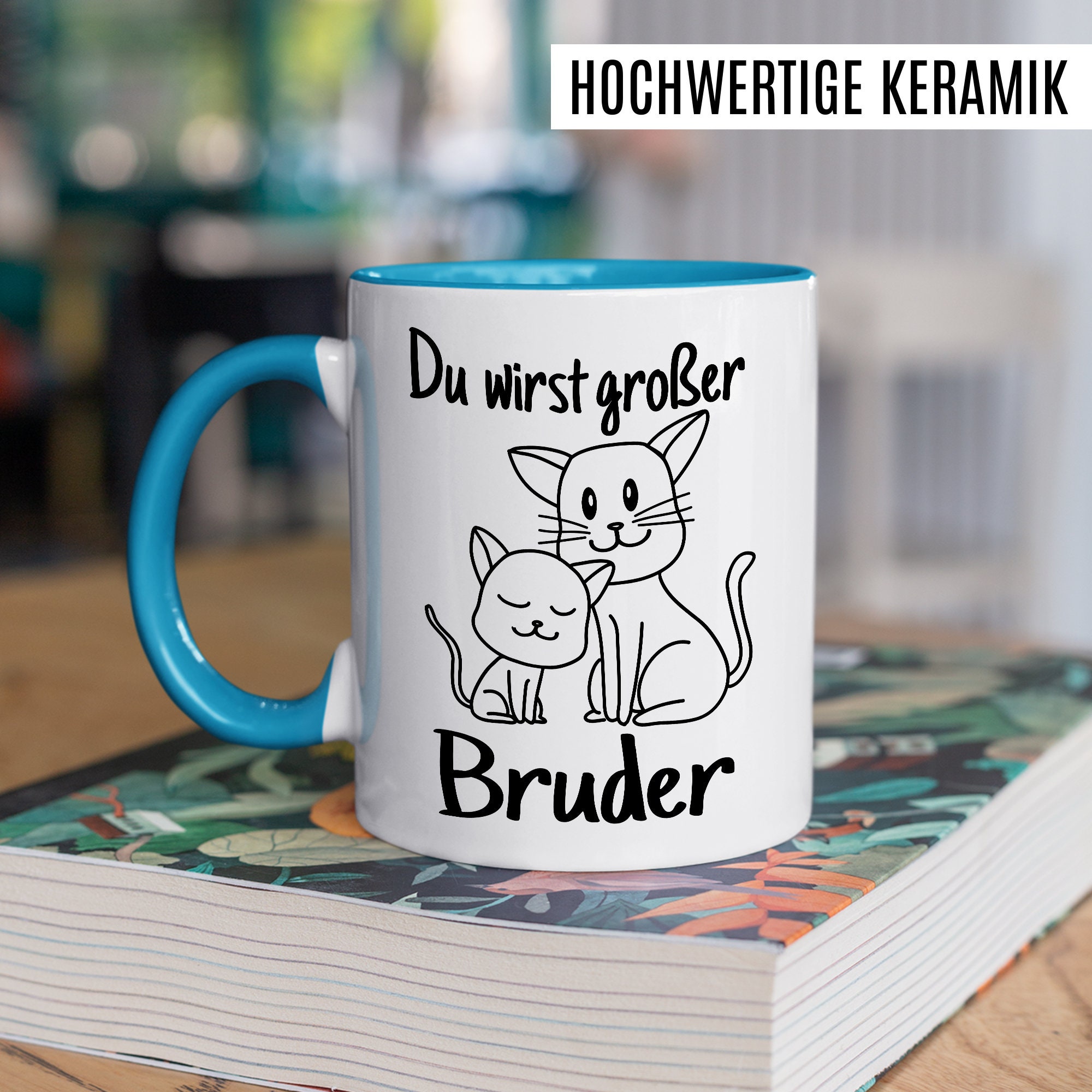 Pagma Druck Kaffeetasse 'Großer Bruder 2025' - Geschenkidee Zur Babynews, 330 Ml Keramik, Spülmaschinenfest