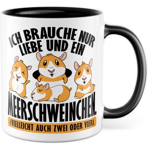 Meerschweinchen Tasse lustige Meerschwein Kaffeetasse Geschenk Kaffee-Becher süß Geschenkidee Mädchen Kollegin Humor Tante Freundin Haustier