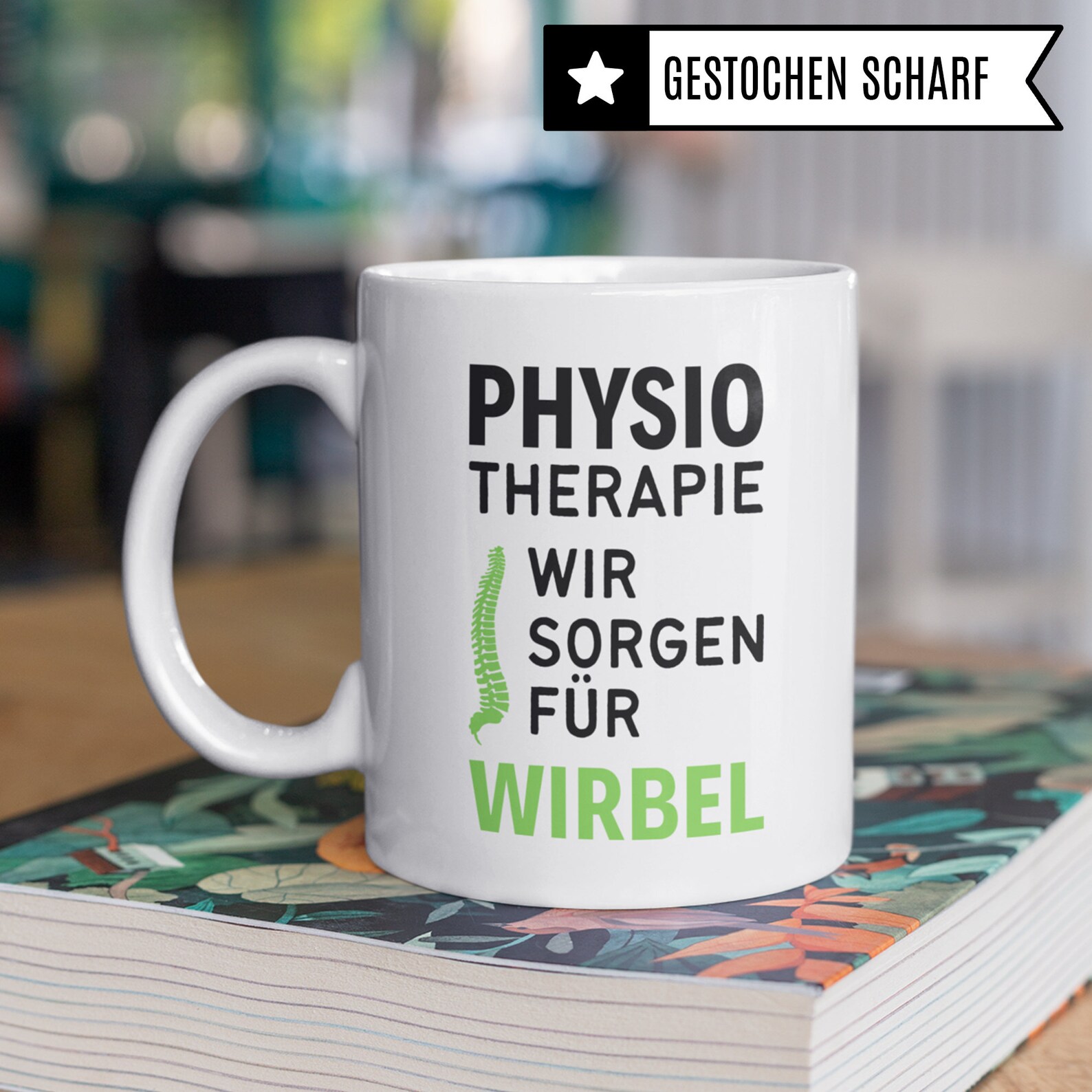 Physiotherapie Tasse – Lustiger Kaffeebecher Für Physiotherapeuten | 330 Ml, Spülmaschinengeeignet