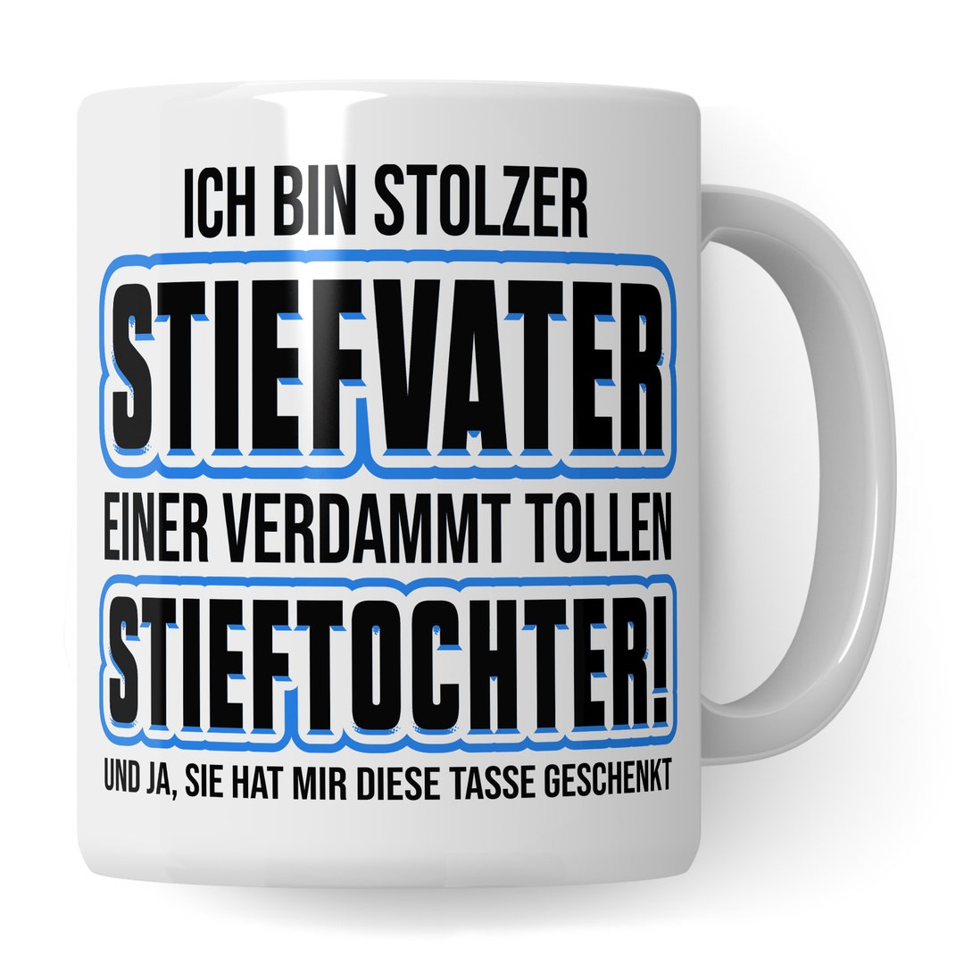 Stiefvater und Stieftochter Tasse, Geschenke für Bonus Papa, Stiefpapa
