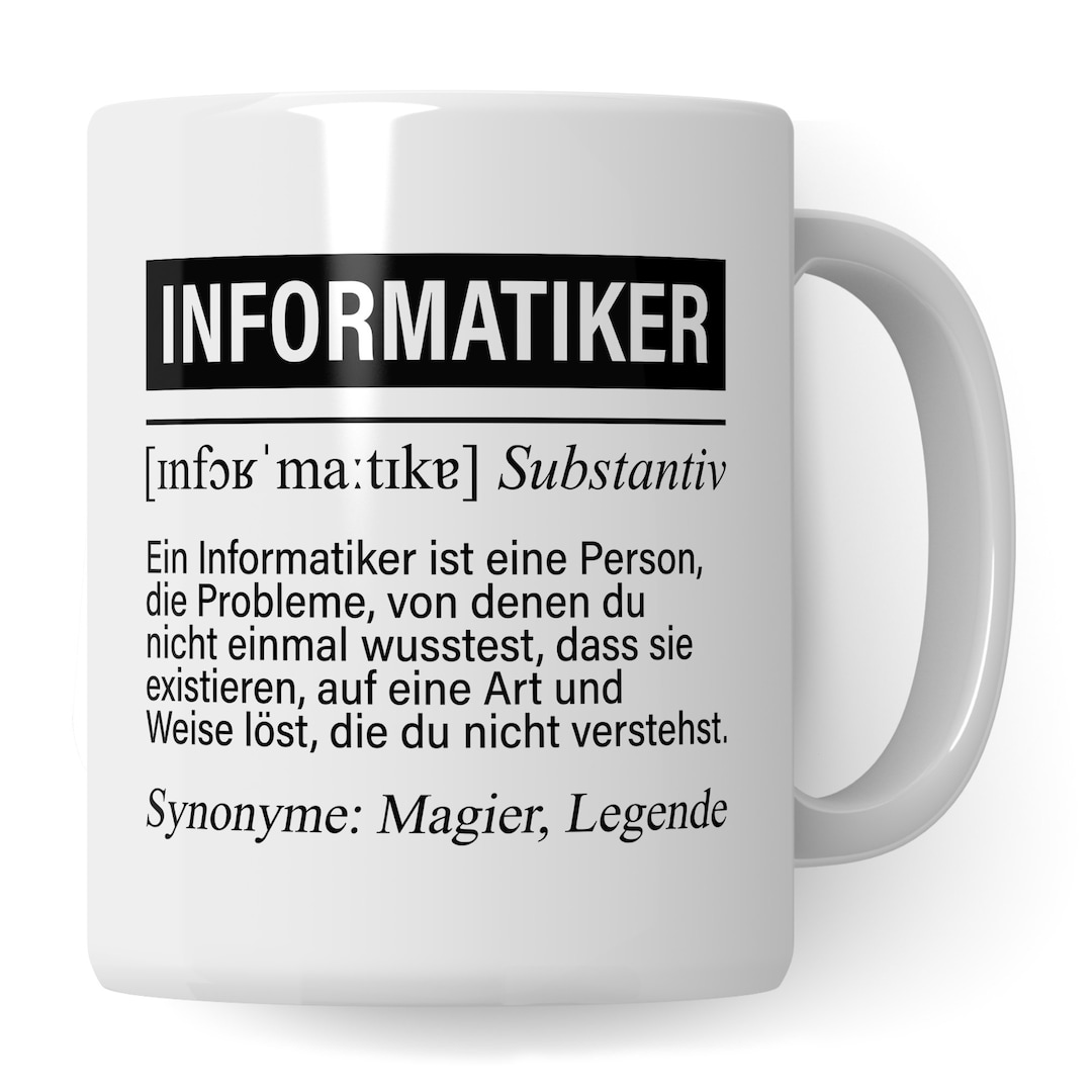 Informatiker Tasse, IT Informatiker Geschenke lustig, Programmierer