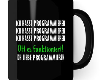Coupe de programmation Informatique Tasse à café Informatique Étudiant Tasse à café Drôle de cadeau Sarcasme Idée cadeau Programmeur