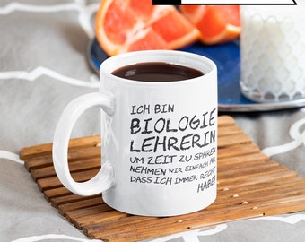 Tazza Da Caffè Biologia – Idea Regalo Insegnante – 330 Ml – Ceramica Stampata Su Entrambi I Lati – Lavabile In Lavastoviglie E Microonde – Prodotta In Germania - 6