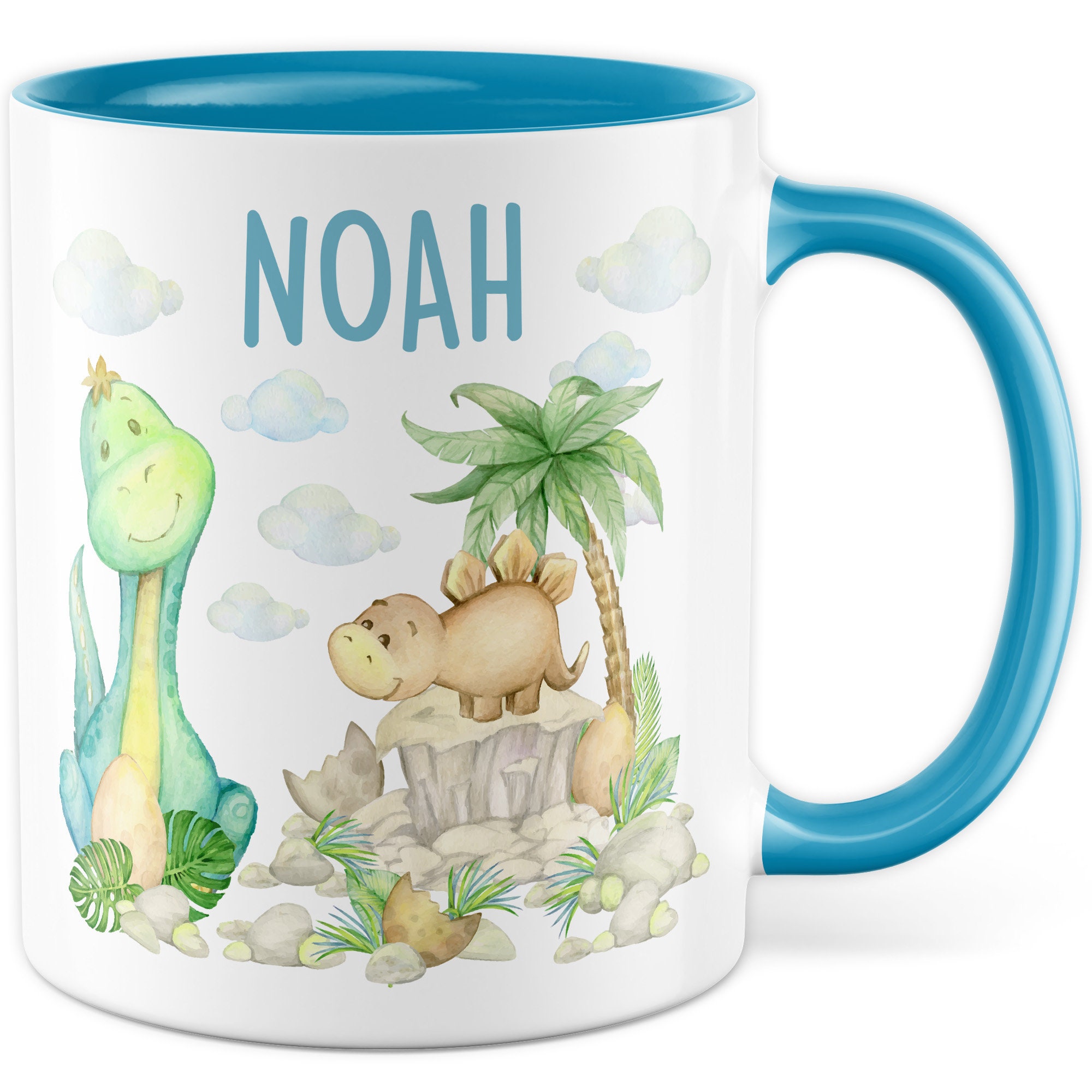 Kaffeetasse Mit Überraschung 3D Dinosaurier Tasse - Handgefertigte Keramik, Dino Im Boden, Spülmaschinenfest, 14cm Hoch 3d Tasse Tiere