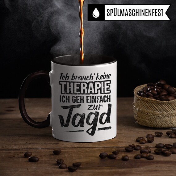 Jägertasse Mit Humorvollem Spruch – Perfektes Geschenk Für Jäger | Witziger Kaffeebecher Mit Jagdmotiv