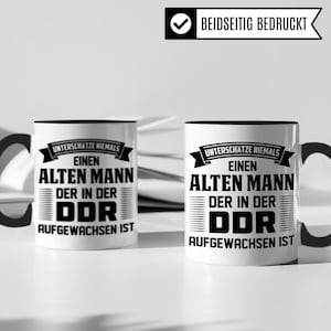 DDR Opa Tasse, DDR Kaffeetasse Geschenk für Kinder der Deutsche Demokratische Republik, Kaffeetasse Geschenk Männer Ostdeutschland Ossi Bild 3