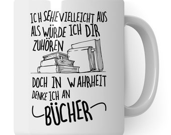 Mug Reading Bookworm, Bookworm Gift Coffee Cup Saying, Books Gift Idea for Readers Mug, Coffee Mug Letteratura Funny
