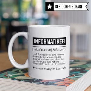 Informatiker Tasse, IT Informatiker Geschenke lustig, Programmierer
