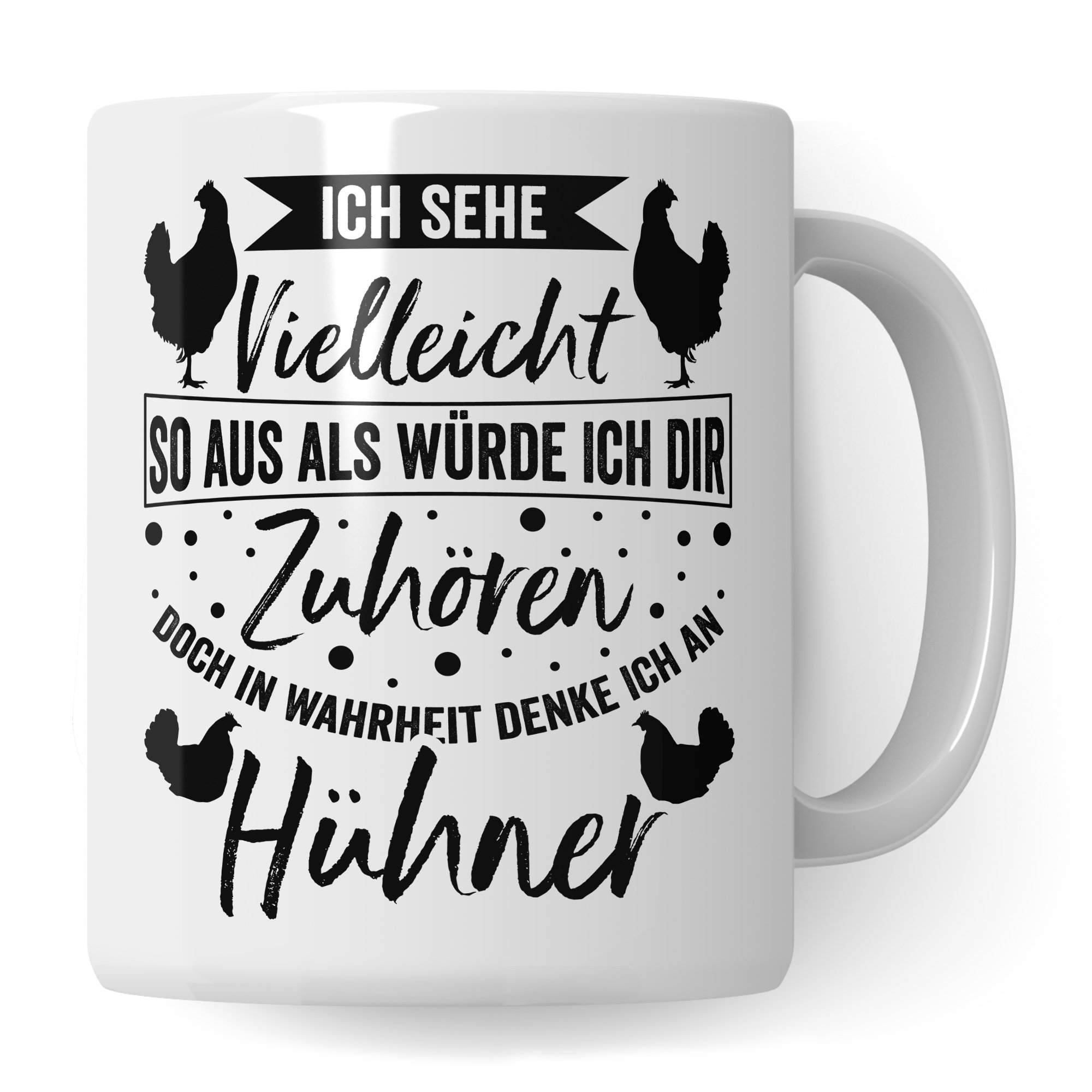 Kaffeebecher Huhn Mit Geschenkbox – Breakfast Club Tier-Tasse, 350 Ml, Porzellan