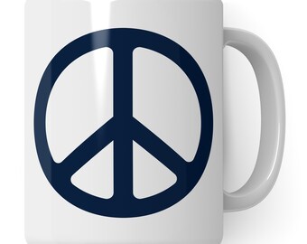 Cup peace sign, gift peace gift idea Peace-Sign, in Germany hand-refined peace sign coffee mug