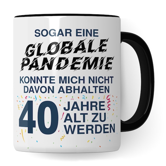 40. Geburtstag Männer Tasse, Geschenk 40 Geburtstag Mann, Becher 40 Jahre alt Kaffeebecher Geschenkidee, Kaffeetasse 1985 Jahrgang Witz
