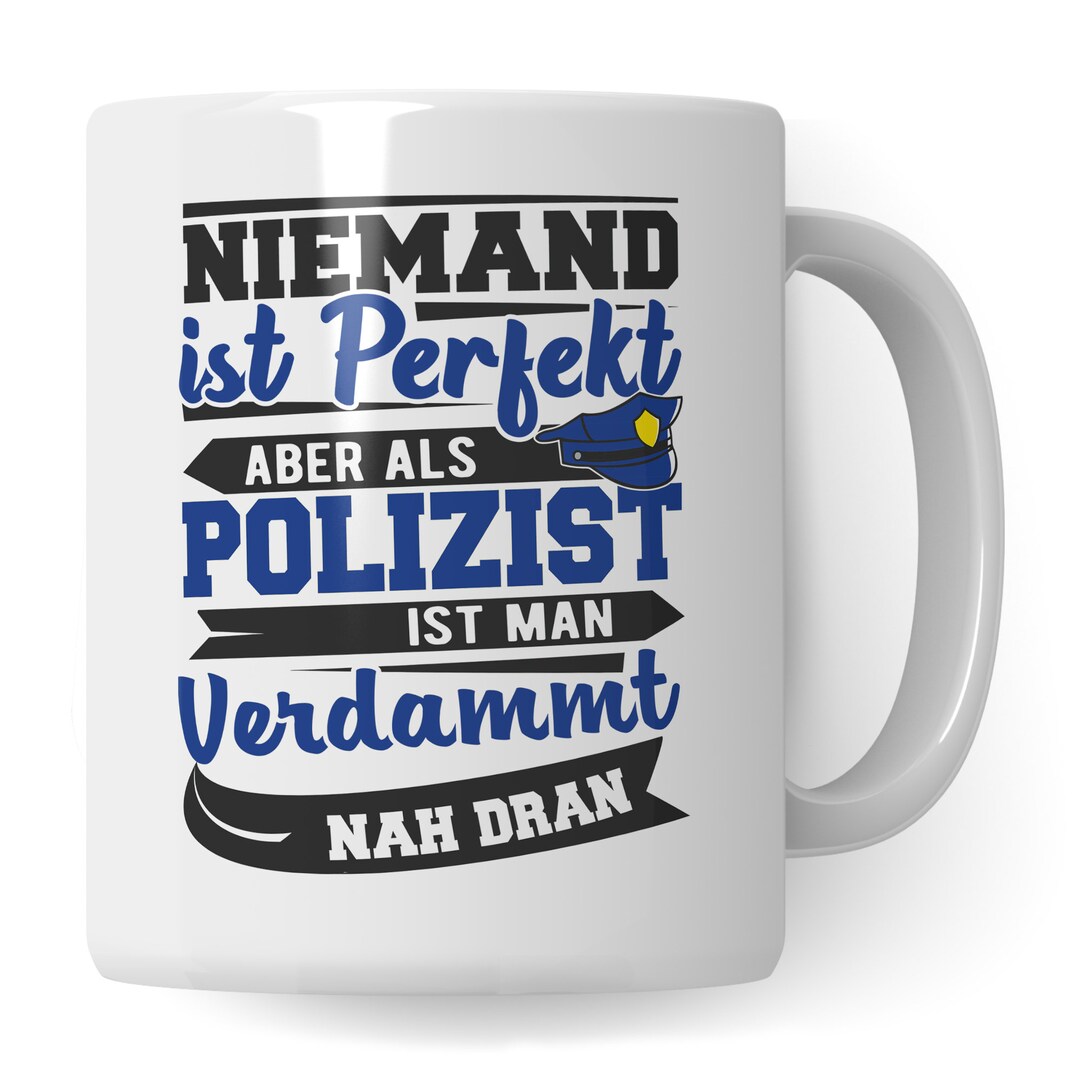 Tasse Polizei, Geschenkideen für Polizisten, Becher Polizist Geschenk Kaffeetasse, Ausbildung
