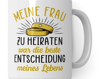 Marriage Cup Wedding Anniversary Gift Coffee Cup Wife Coffee Mug Woman Gift Idea Wedding Anniversary Anniversary Teacup with Saying