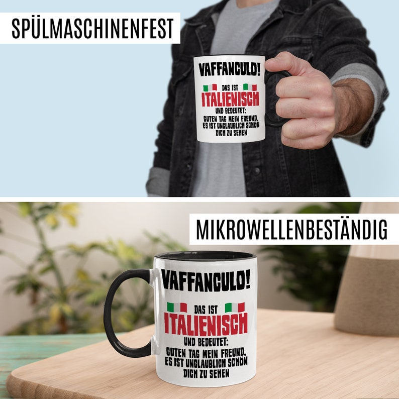 Vaffanculo Cup Funny Coffee Cup Saying Italian Coffee Mug Italian Joke Sarcasm Gift Idea Italian Italian Gift Gift Idea Italian Gift image 6