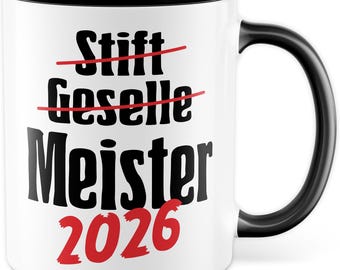 Master 2026 Mug Master's Examination Gift Craftsman Master's Examination Passed Coffee Mug Gift Idea Craftsman Coffee Mug