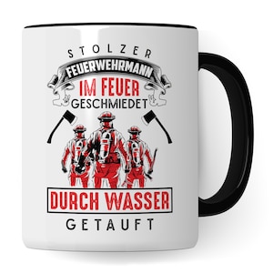 Feuerwehrmann Tasse, Feuerwehr Geschenk, Berufsfeuerwehr Kaffeebecher Kaffeetasse Geschenkidee Feuerwehrwache Freiwillige Feuerwehr Becher