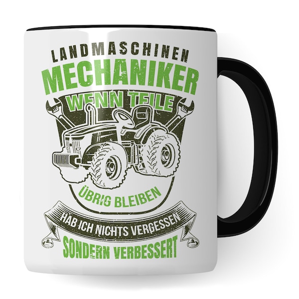 Mechaniker Tasse Geschenkidee Landmaschinen Kaffeetasse Humor Witz Geschenk für Kfz-Mechaniker Kaffeebecher Automechaniker Becher