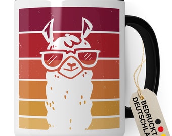 Tasse Alpaka-Motiv Geschenk Alpakaliebhaber süße Alpaka-Tasse Motiv Geschenkidee Kollegen Kollegin lustige Büro-Tasse