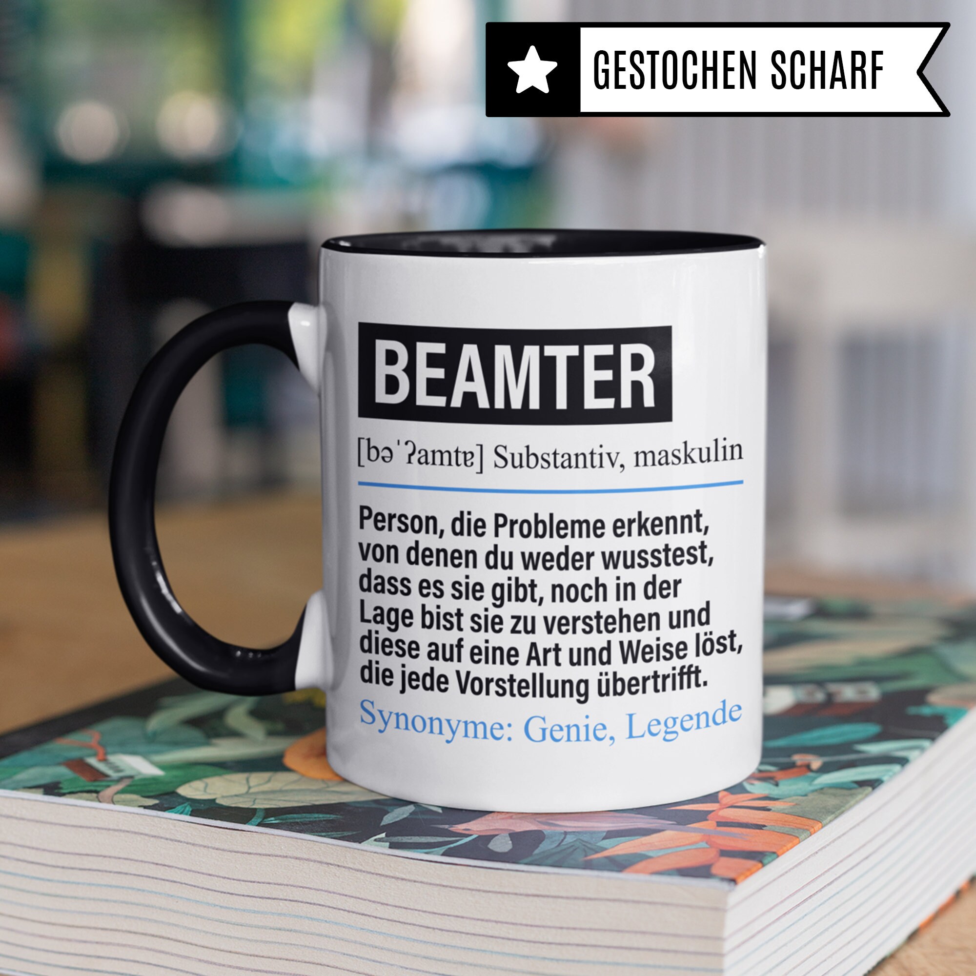 Tasse Beamtin Lustig Mit Einhorn - Spruch Geschenk Für Den öffentlichen Dienst, Spülmaschinenfest