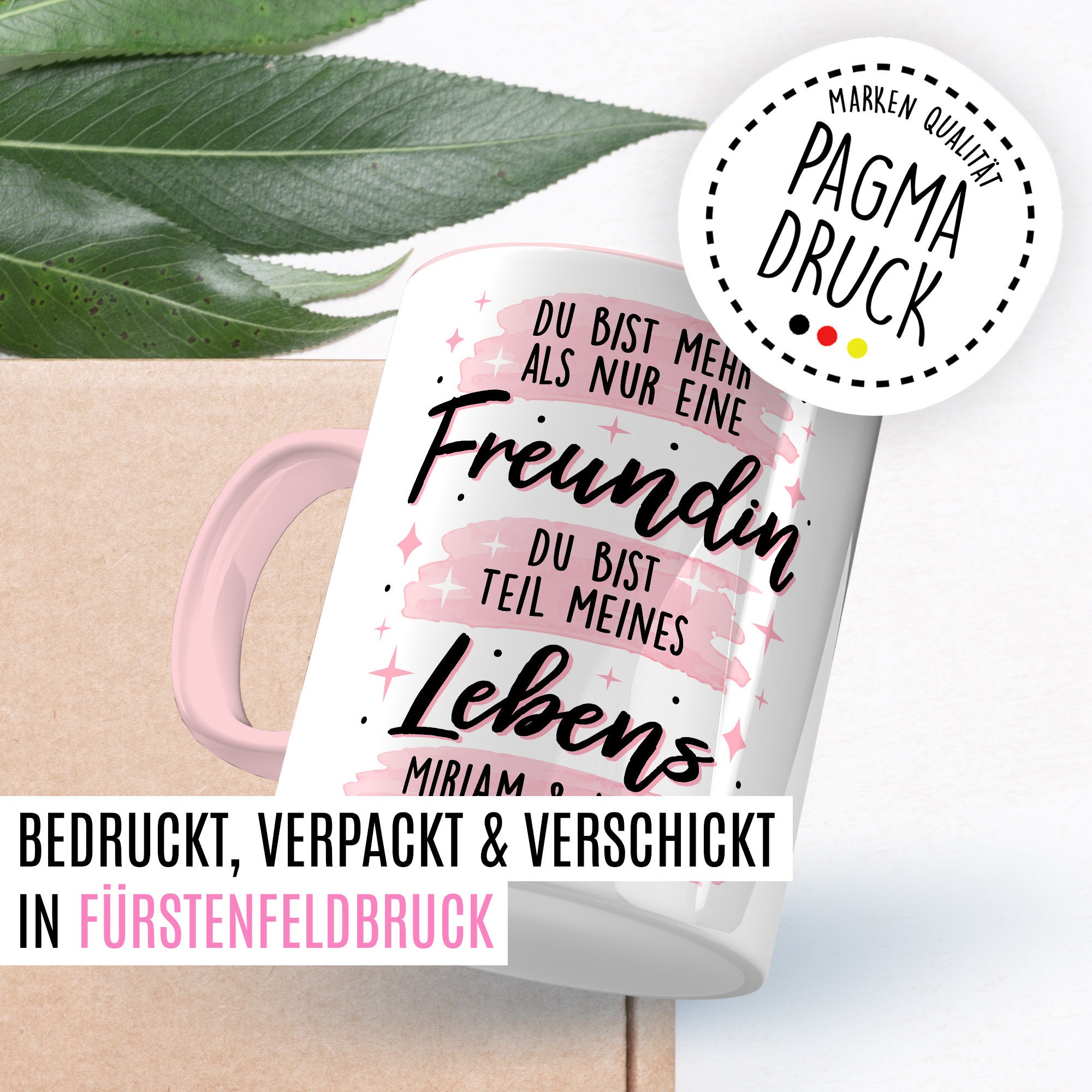 Personalisiert Freundin Tasse – „Nicht Nur Freundin – Teil Meines Lebens“ Mit Namen
