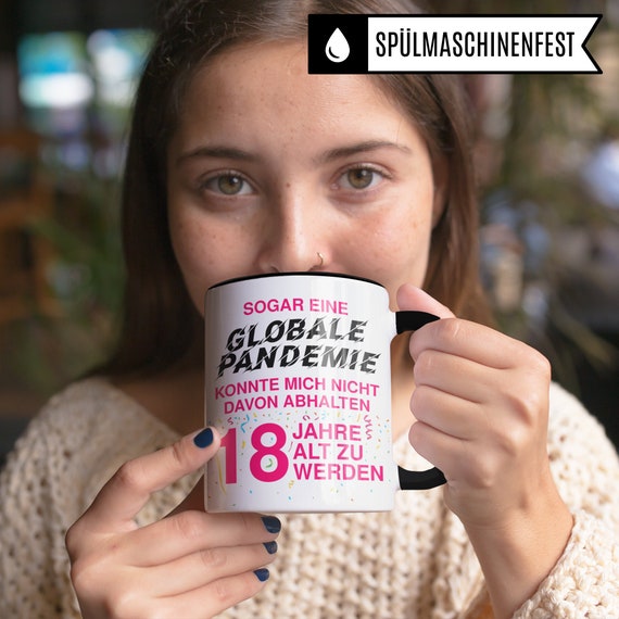Tazza per ragazza del 18° compleanno, regalo per la figlia del 18° compleanno, tazza che compie 18 anni dicendo idea regalo tazza, tazza di caffè - Italia