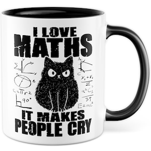 Mathe Tasse Mathematik Geschenkidee Mathelehrerin Kaffeetasse mit lustigen Spruch Geschenk für Mathelehrer Kaffeebecher Maths Becher
