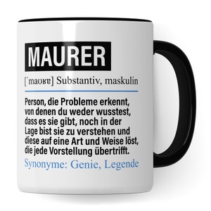 Mason Mug funny, Bricklayer Gift Profession, Saying Masonry Gift Idea, Coffee Cup Profession Master Mason Coffee Mug TeaCup Mug
