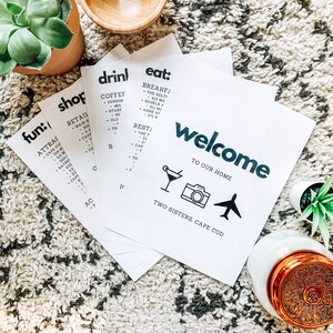 Vacation Rental Property Welcome Book Template|AirBnb|VRBO|HomeAway