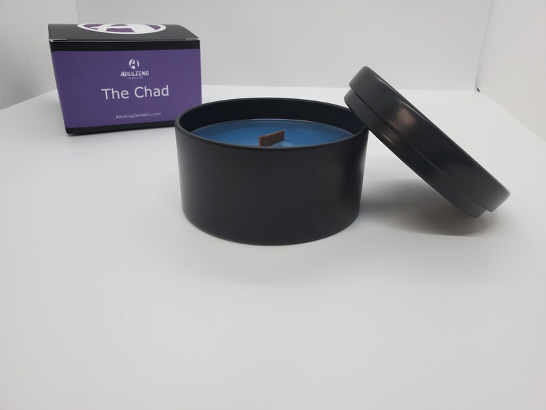 Handmade Custom Candle Metal Tins Made to Order Wooden Wick Etsy