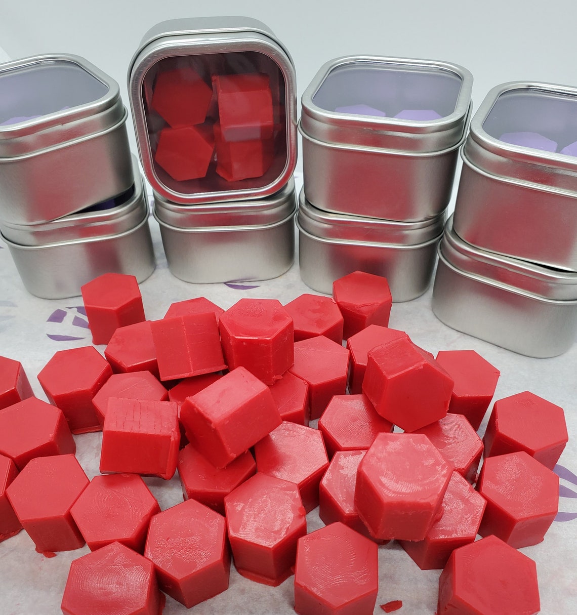 HEART or HEX Wax Melt Tarts4oz or 8oz TinsYou Choose Etsy