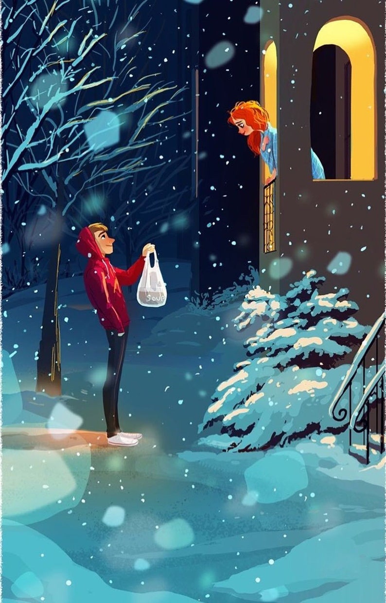 Snow days romantic poster