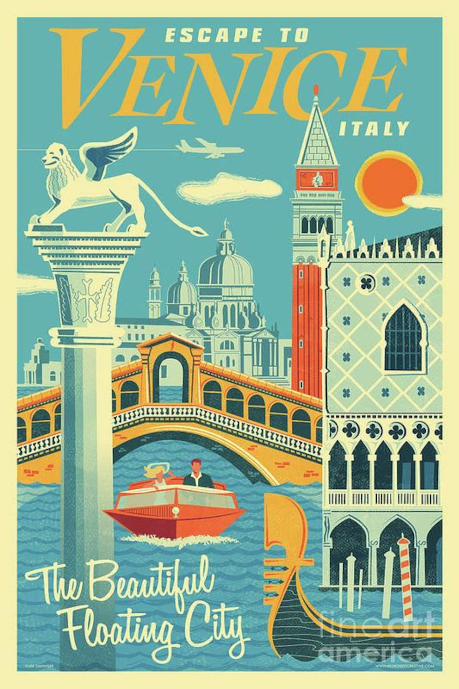 vintage travel poster etsy