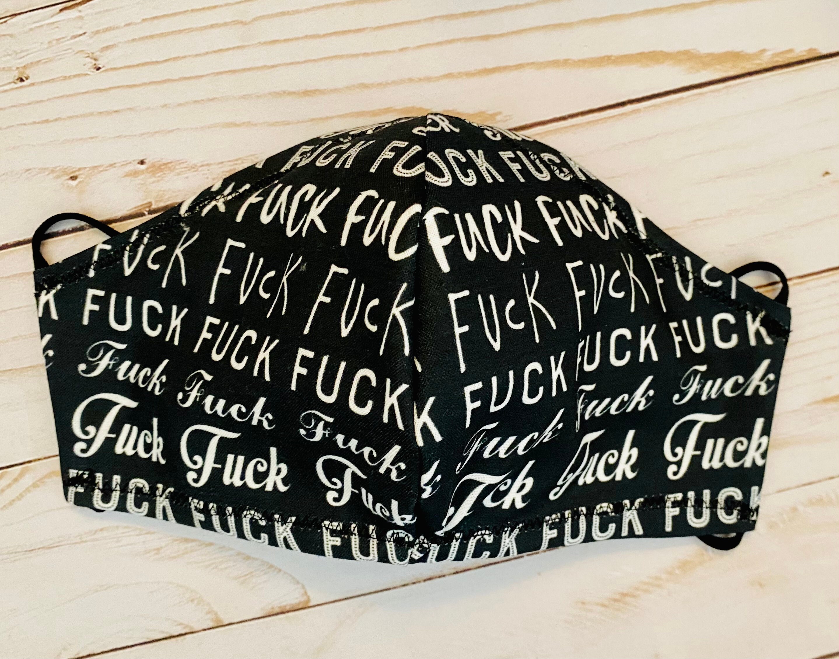 F Word Triple Layer Mask With Optional Filter Pocket And Etsy