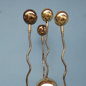 Mid Century Lamp/ceiling lamp/table lamp/golden cosmos  lamp/Sijaj Hrastnik Yugoslavia lamp/retro Ceiling Light/70s/Vintage Pendant Lamp/