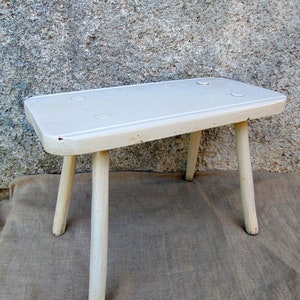 Rustic wooden bench /Vintage bench farmhouse/Rustic decor / Primitive bench/Farmhouse  Stool/Boho/farmhouse/Wabi Sabi Rustic  Stool