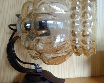 Mid Century Lamp/ Vintage Wall Lamp/ Wall Light /  Glass Wall Lamp / Vintage Wall Lamp / '70s/