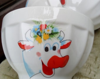 Set of 2 Kinder Lada  bowls /Zaječar / Made in Yugoslavia / 80&#39;s /Retro Cup / rare vintage cups/1980&#39;s/Yugoporcelain