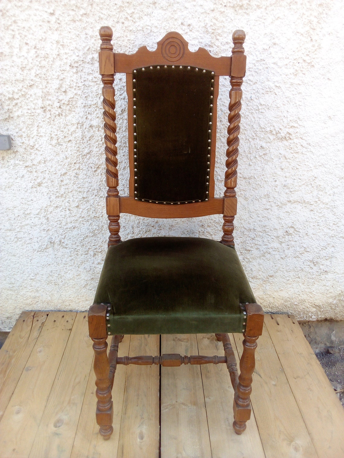 1 of 2 Wooden Rustic Chairs / Vintage Wood Furniture / Hand Etsy