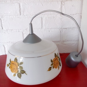 1 of 2 Mid Century Pendant Lamp / Vintage Pendant Lamp/ Ceiling Light / Vintage Pendant Light / Retro Light / Yugoslavia/ 70s