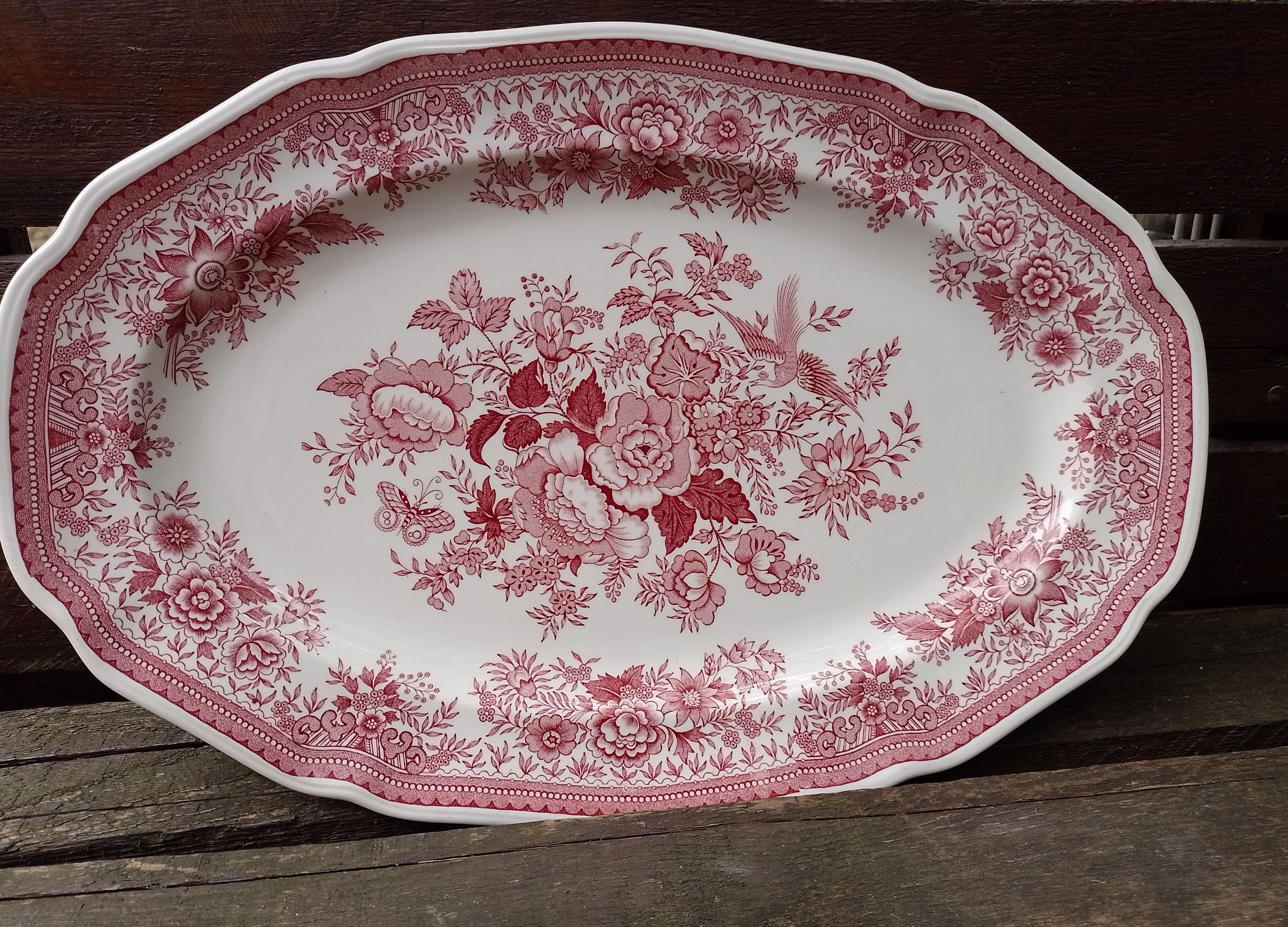 Big Dish series  Fasan  Villeroy & Boch /Porcelain Fasan  Villeroy Boch/Oval Serving Plate/Pheasant Pattern