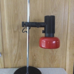 Mid Century Lamp/Vintage Desk Lamp /  Retro Desk Lamp / Made  in Yugoslavia / 70 s/ Red  Desk Lamp