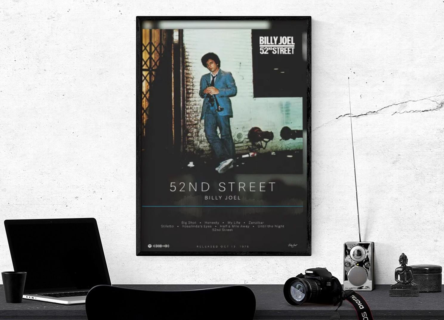 Billy Joel Poster – 52nd Street Album-inspired Wall Art Billy Joel Poster – 52nd Street Album-inspired Wall Art