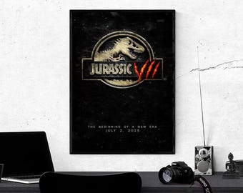 ジュラシック・パークのアートプリント壁飾りポスター - Etsy 日本