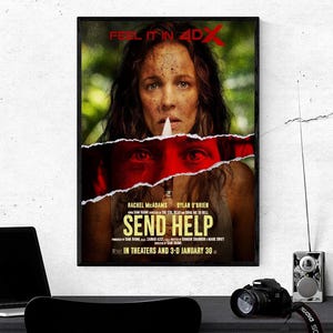 Send Help Movie Poster (2026) – High Quality Film Art Print, Modern Gallery Wall Decor