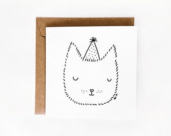 Happy birthday kitten card